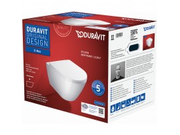 Унитаз подвесной DURAVIT D-Neo Rimless 45770900A1. с микролифтом